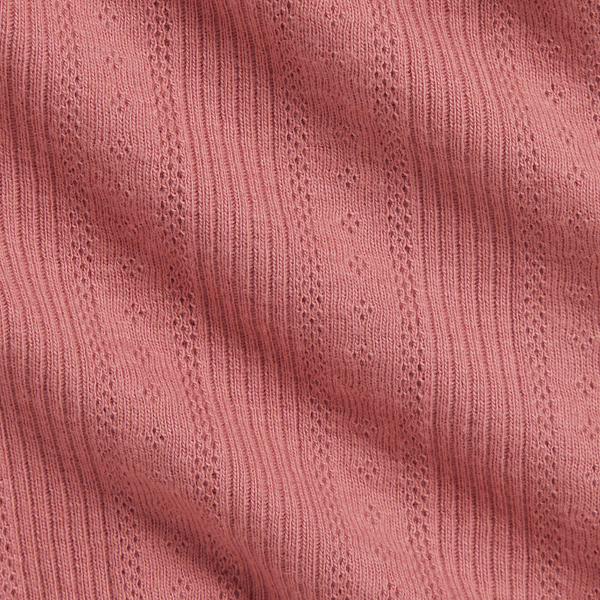 Pointelle-Knit Cotton Top & Legging