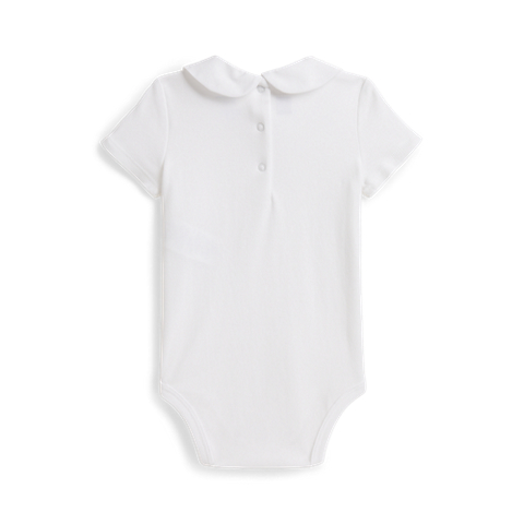 Боди для детей, вышивка, хлопок — Ralph Lauren, цвет: Белый