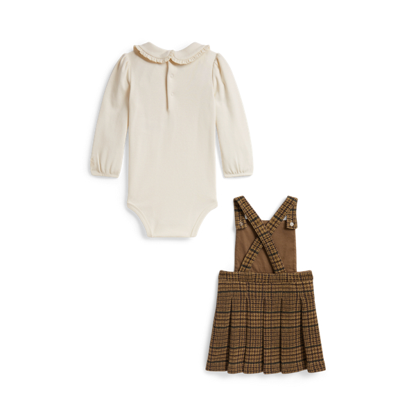 Glenview Tweed Bodysuit & Pleated Plaid Dress Baby Girl 2