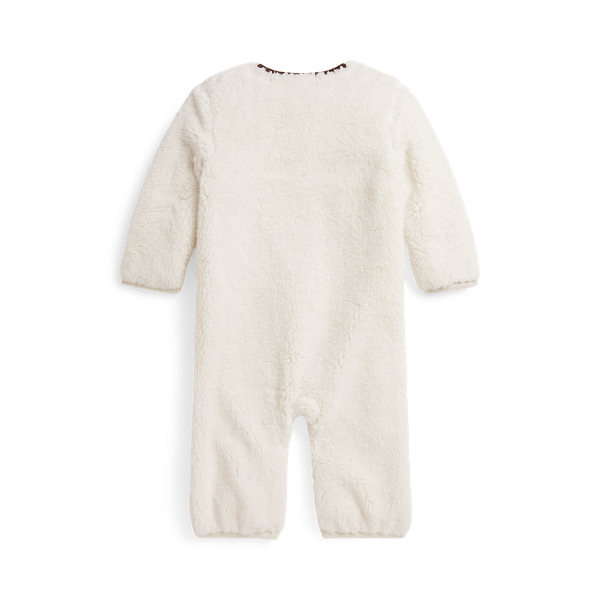 Estate Cream Teddy Fleece Coverall Baby 2