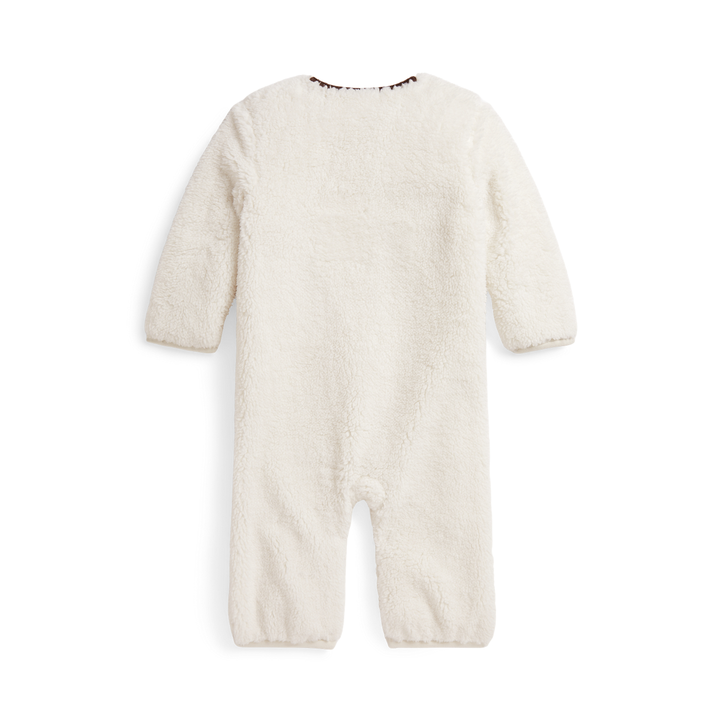 Детский комбинезон Ralph Lauren Teddy Fleece Coverall, цвет: Кремовый — фото 1