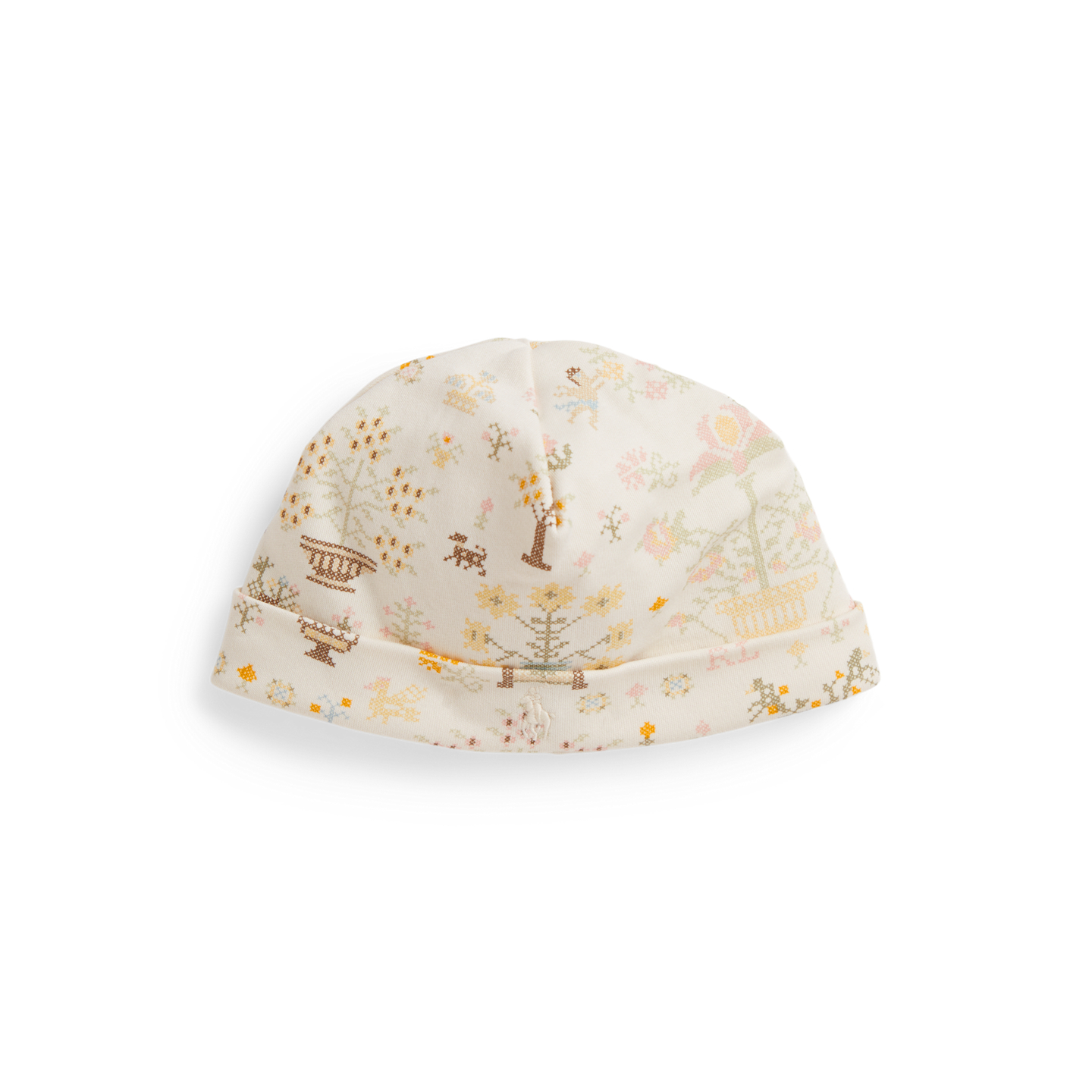 Детская шапка Ralph Lauren Polo Bear Cotton Interlock, цвет: Petite Point Baby Bear — фото 1