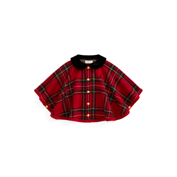 Plaid Wool Poncho