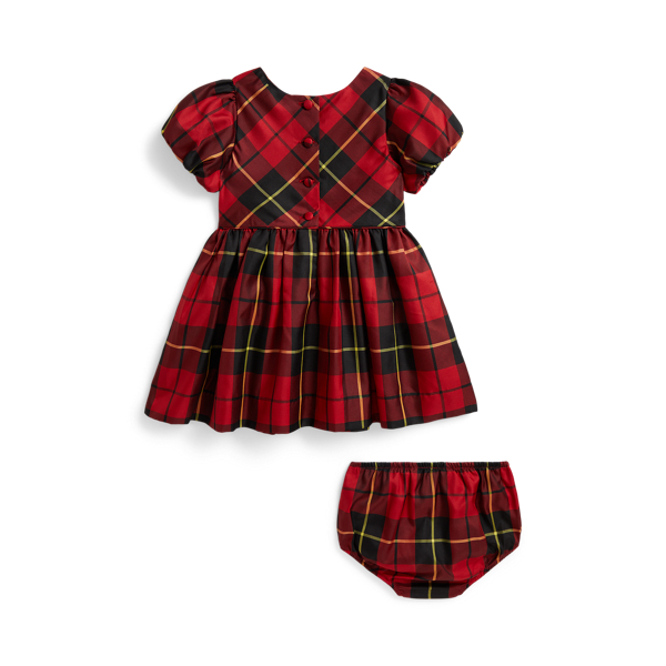 Balloon-Sleeve Taffeta Dress & Bloomer
