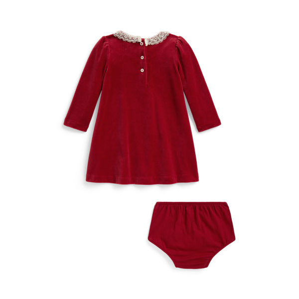 Robe en velours et bloomer