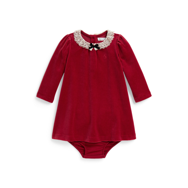 Robe en velours et bloomer