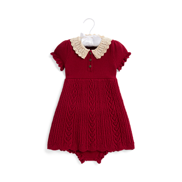 Pointelle Cotton-Blend Dress & Bloomer