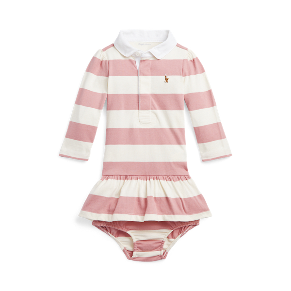Striped Cotton Rugby Dress and Bloomer