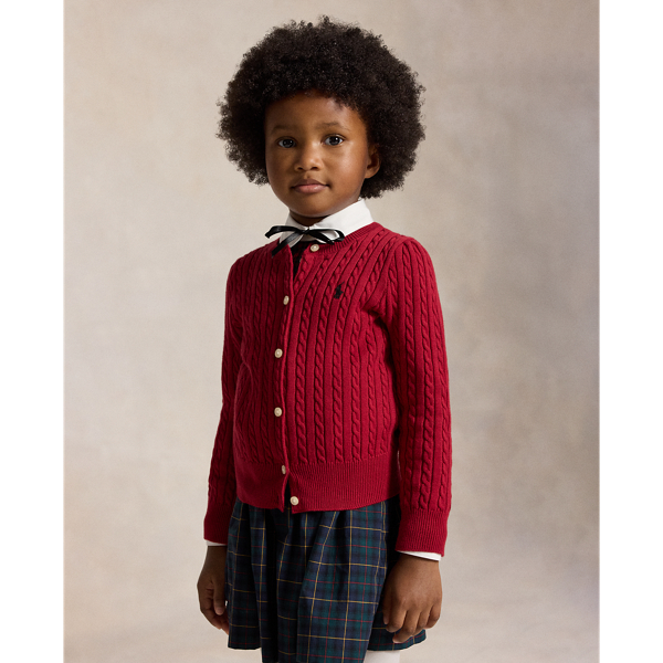 Mini-Cable Cotton Cardigan