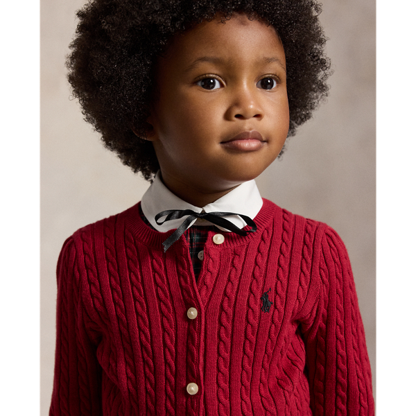 Mini-Cable Cotton Cardigan