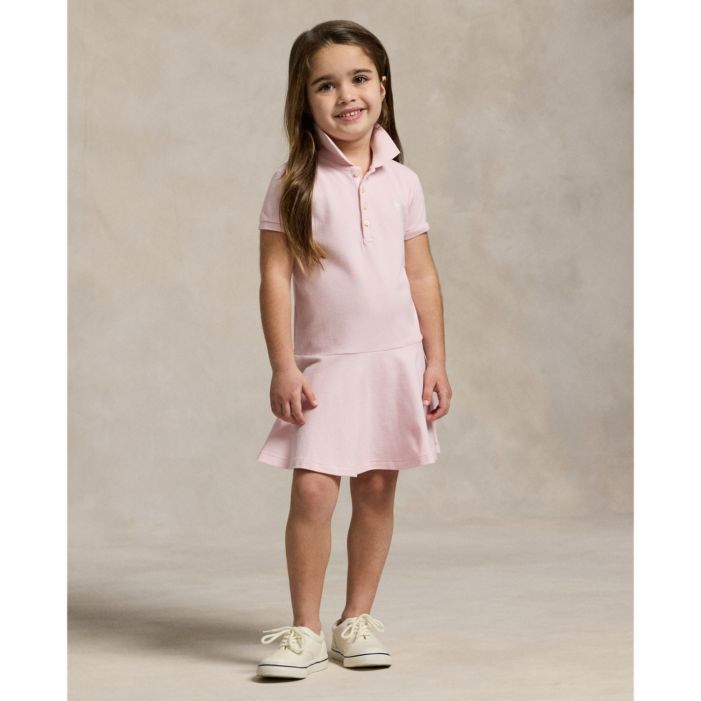 Детское платье Ralph Lauren Stretch Mesh Polo, цвет: Розовый, вариант 1 — фото 5