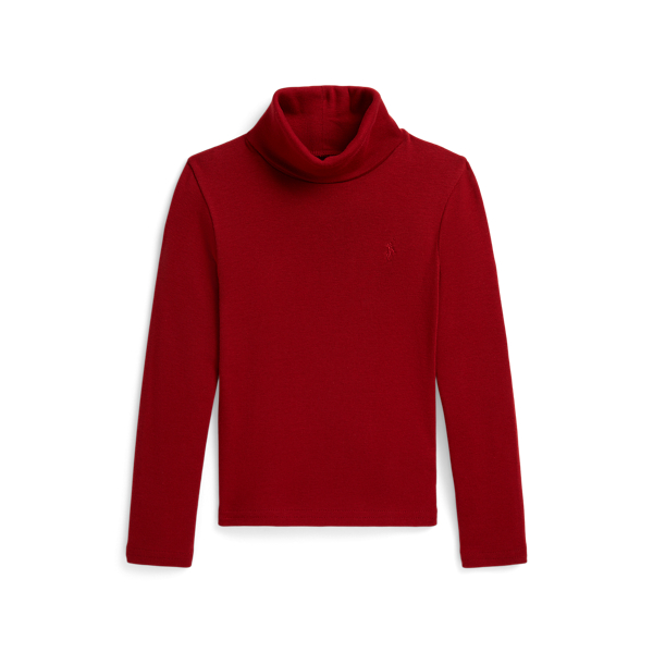 Rib-Knit Cotton-Modal Roll Neck