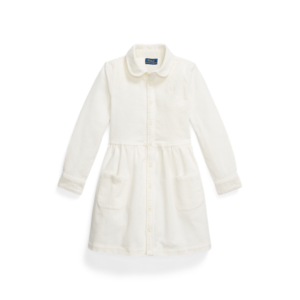Stretch Corduroy Shirtdress