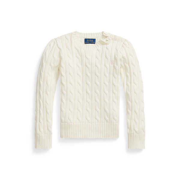 Cable-Knit Cotton Sweater