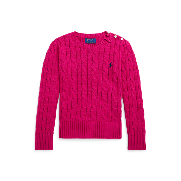 Girls Pink Sweaters Ralph Lauren