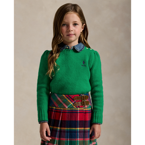 Girls Green Sweaters Ralph Lauren