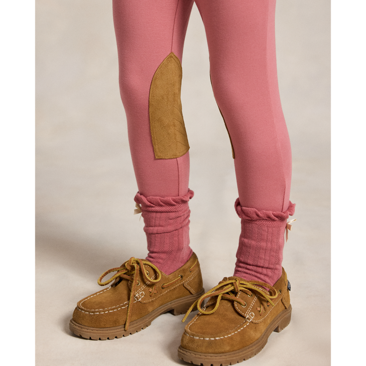 Леггинсы Ralph Lauren Equestrian-Inspired Jersey Legging, цвет: Холщовый розовый — фото 3