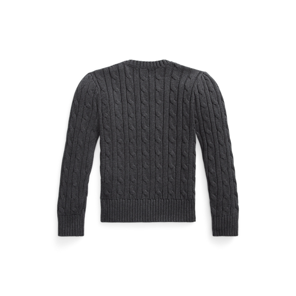 Windsor Heather Cable-Knit Cotton Jumper Girls 1.5-6.5 Years 2
