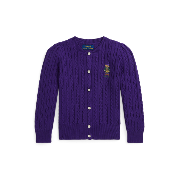 Mini Cable Cotton Cardigan Ralph Lauren