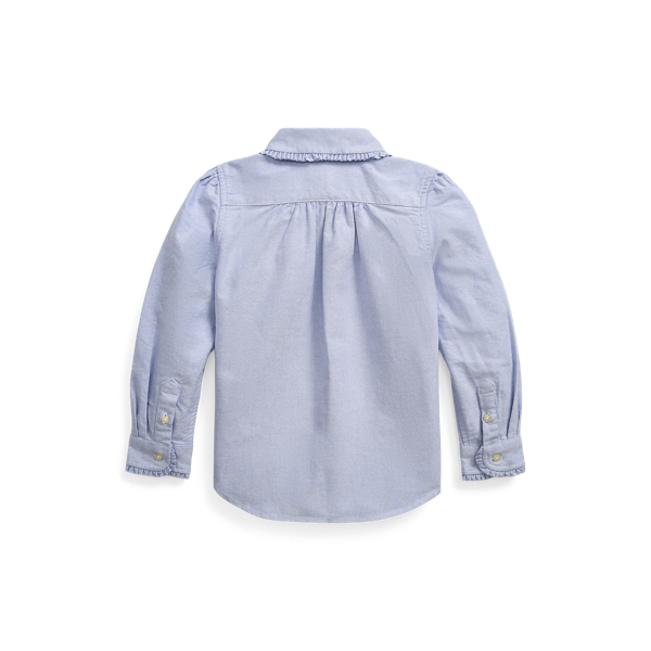 Ruffled Cotton Oxford Shirt