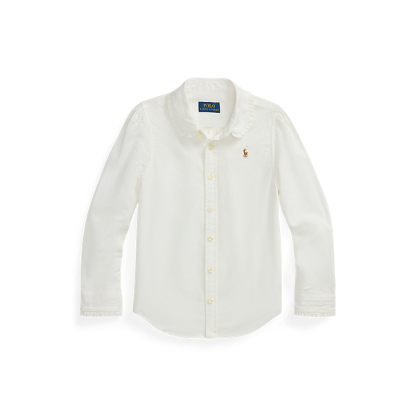 Ruffled Cotton Oxford Shirt