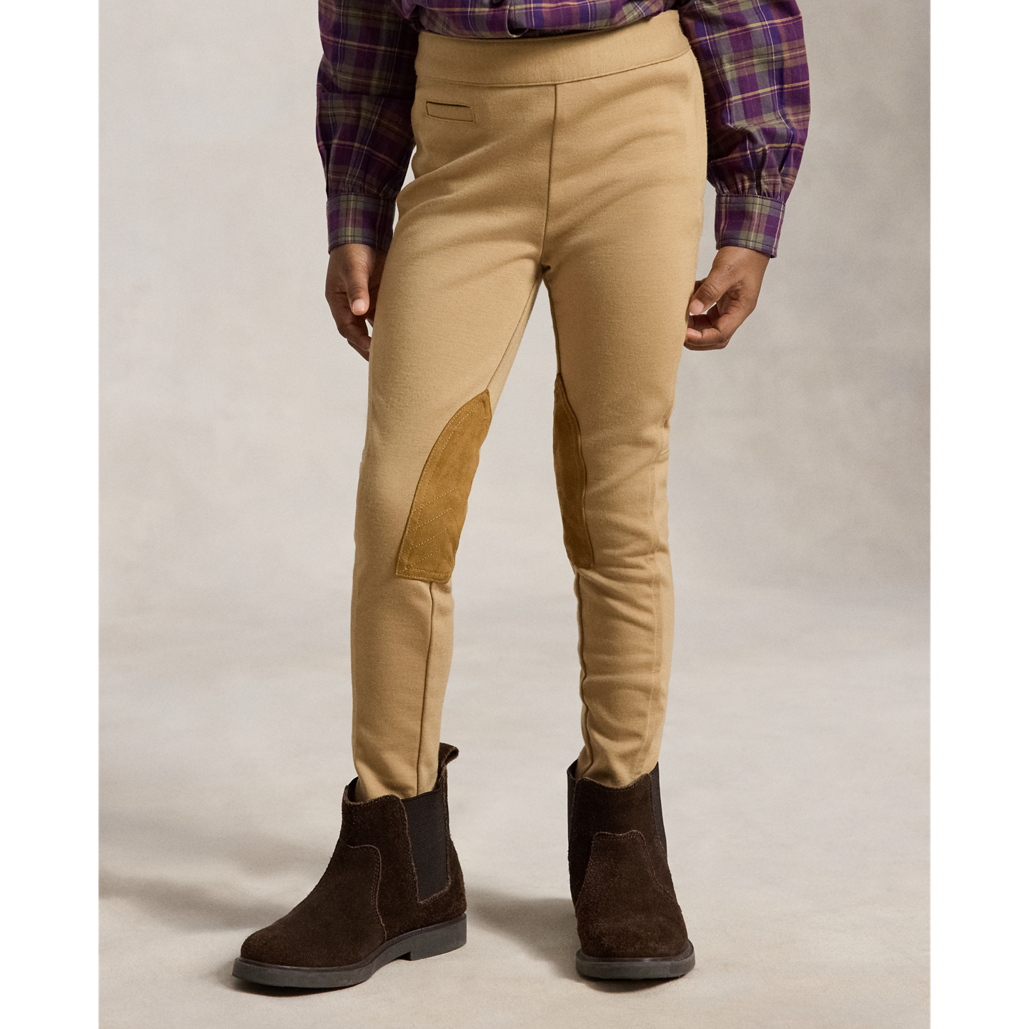 Леггинсы Ralph Lauren Equestrian-Inspired Ponte Legging, цвет: Верблюжий — фото 2