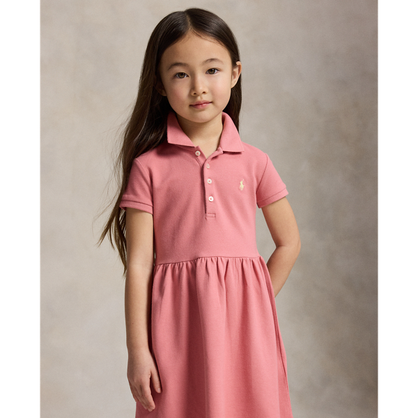 Piqu&eacute;-Polokleid mit Stretch Girls 1.5-6.5 Years in W&uuml;stenrose 4