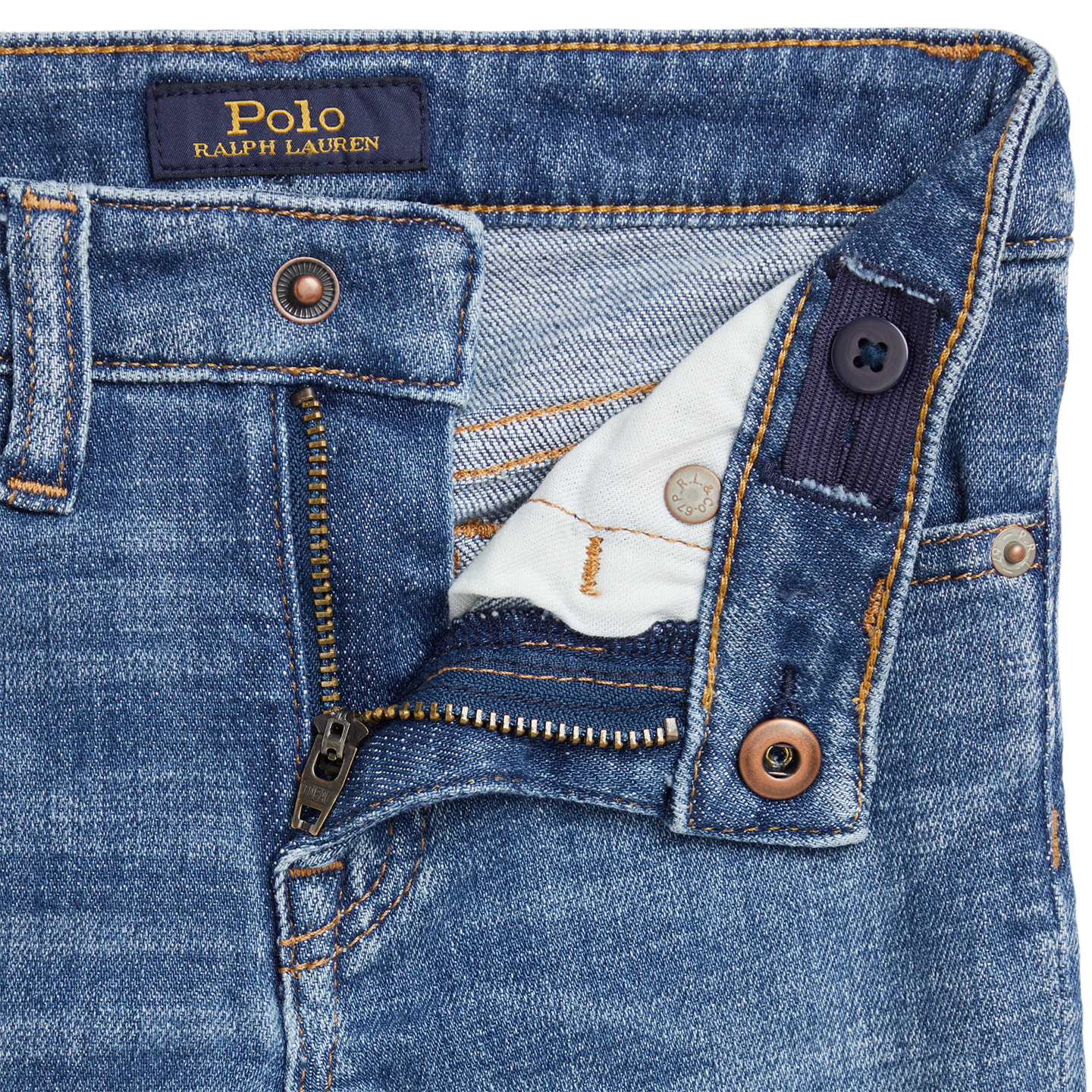 Детские джинсы Ralph Lauren High-Rise Skinny Fit Stretch, цвет: Варёный — фото 4