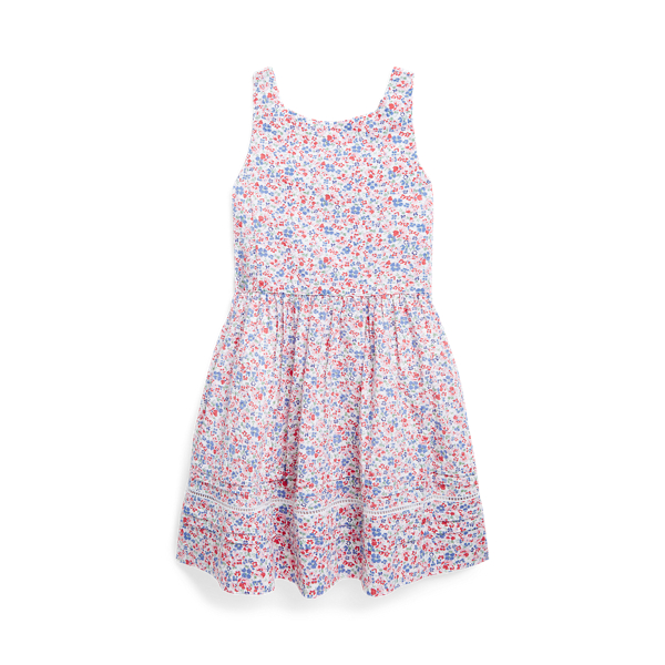 Floral Cotton Seersucker Dress
