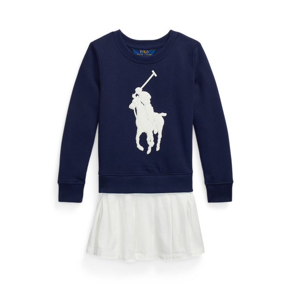 Big Pony Fleece Sweatshirt Dress