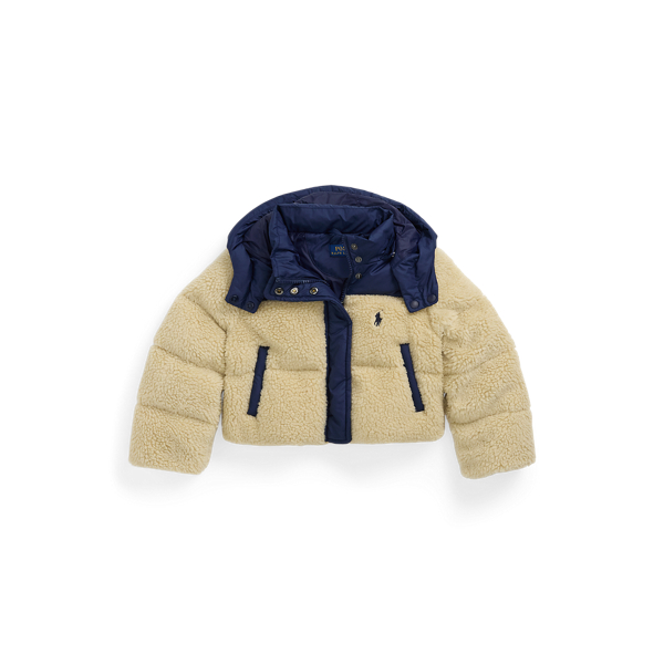 Chaqueta bimateria con tejido polar