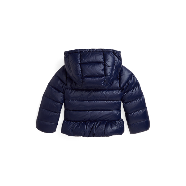 Down Hooded Peplum Jacket for Girls Ralph Lauren IE