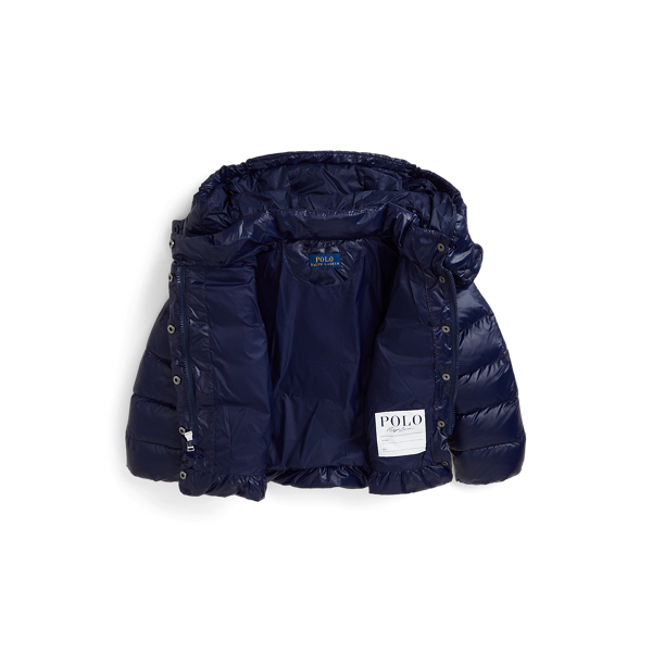 Polo ralph lauren girls hooded down jacket best sale