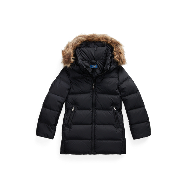 Faux-Fur-Trim Down Parka