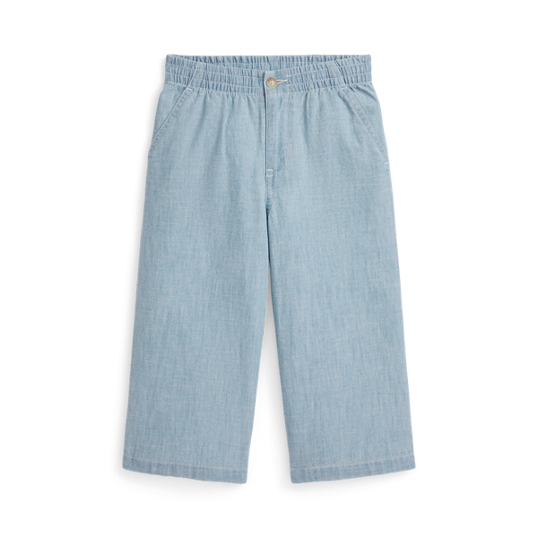 Cal&ccedil;as Polo Prepster &Iacute;ndigo em chambray Girls 1.5-6.5 Years em 1