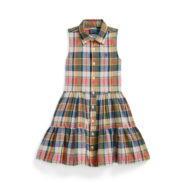 Plaid Cotton Madras Shirtdress