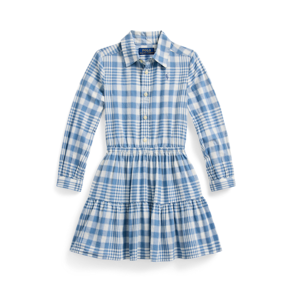 Gingham Cotton Madras Shirtdress