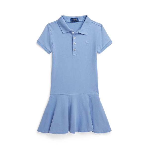 Stretch Mesh Polo Dress