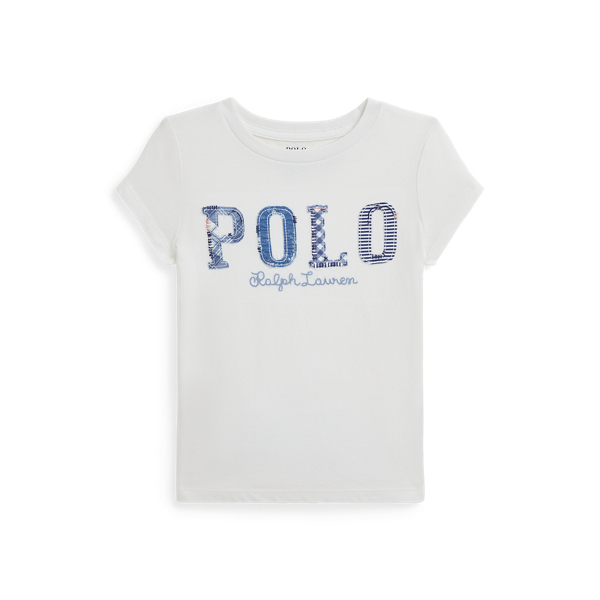 T-shirt en coton avec logo &agrave; motifs Girls 1.5-6.5 Years en 1