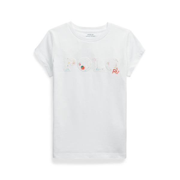 Floral-Logo Cotton Jersey Tee