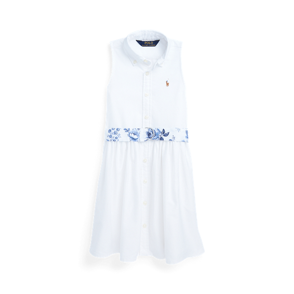 Belted Cotton Oxford Dress