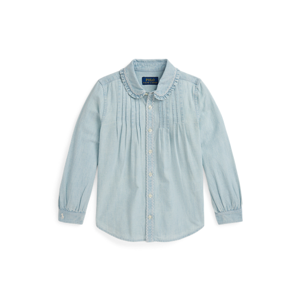 Embroidered Cotton Chambray Shirt