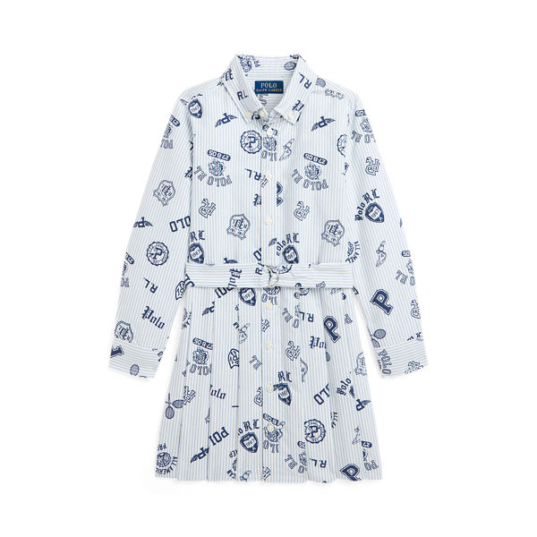 Vestido camiseiro Oxford em algod&atilde;o