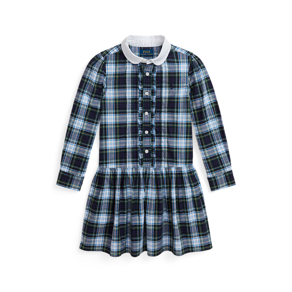 Plaid Cotton Poplin Shirtdress