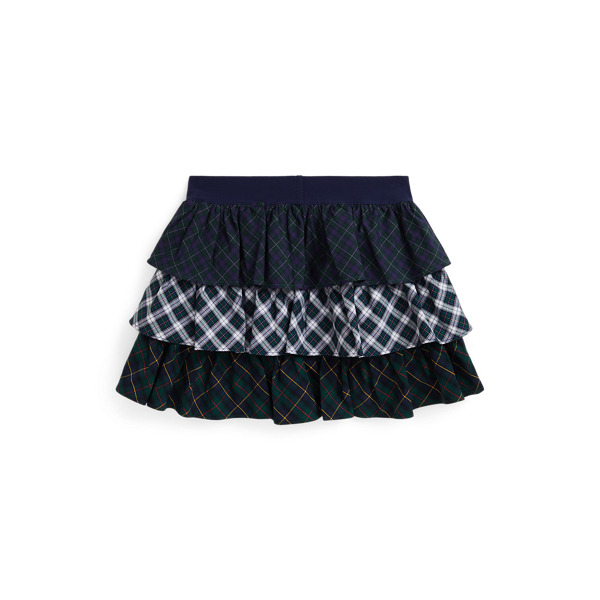 Plaid Tiered Poplin Skirt for Girls Ralph Lauren UK