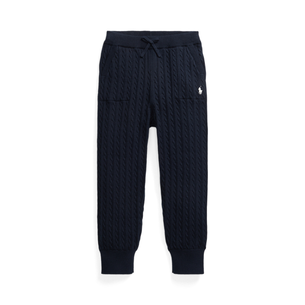 Mini Cable Cotton Jogging Bottoms