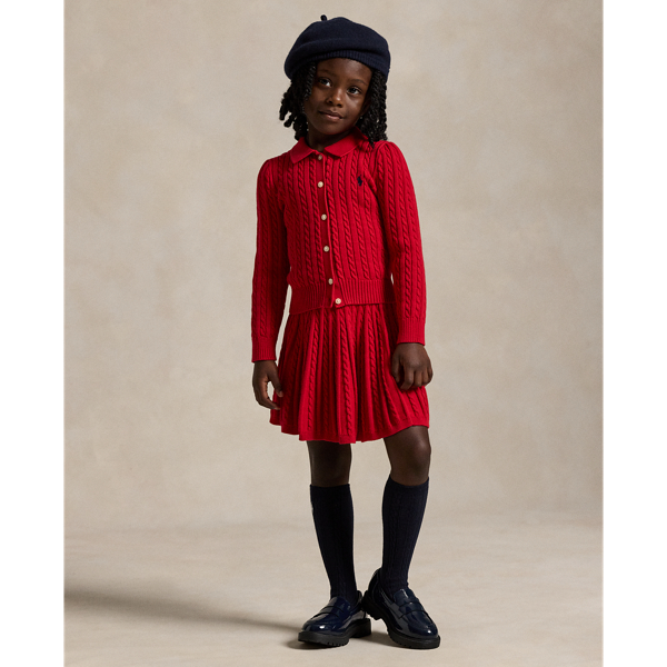 Girls red polo dress best sale