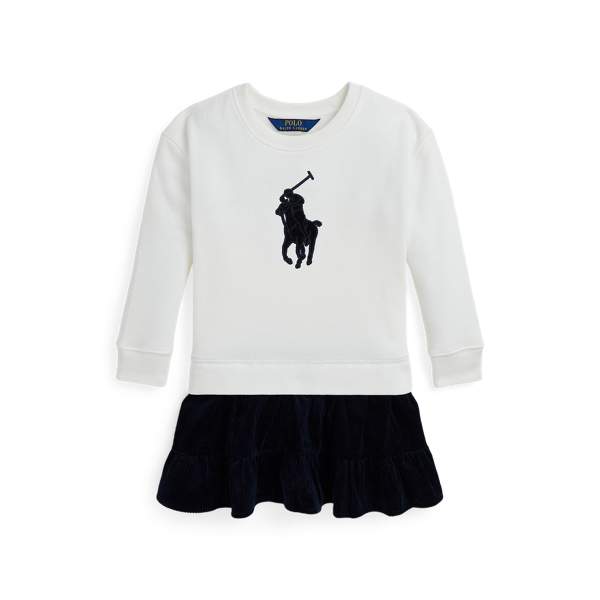 Big Pony Corduroy-Skirt Fleece Dress Girls 1.5-6.5 Years 1