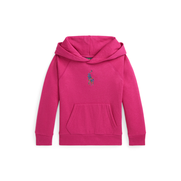 Floral Big Pony Fleece Hoodie for Girls Ralph Lauren UK