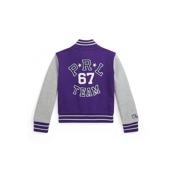 Double Knit Baseball Jacket for Girls Ralph Lauren UK